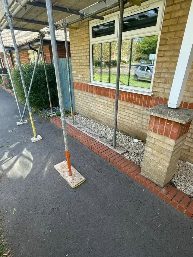 Builders waste in Leyton, after