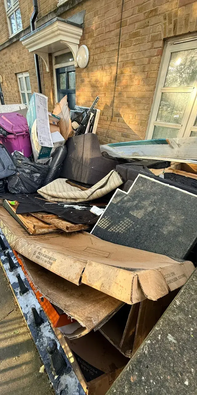 House clearance in Walthamstow, before
