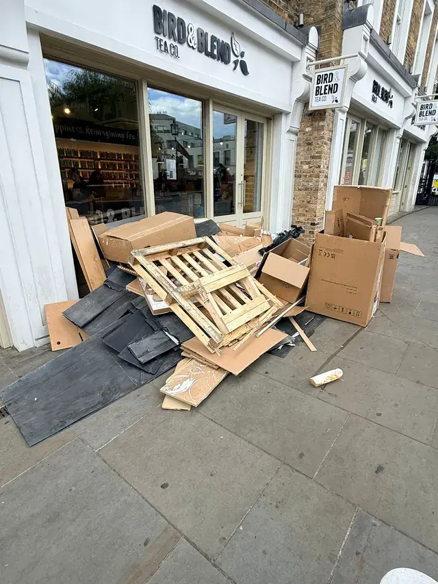 Commercial waste in Stratford, before